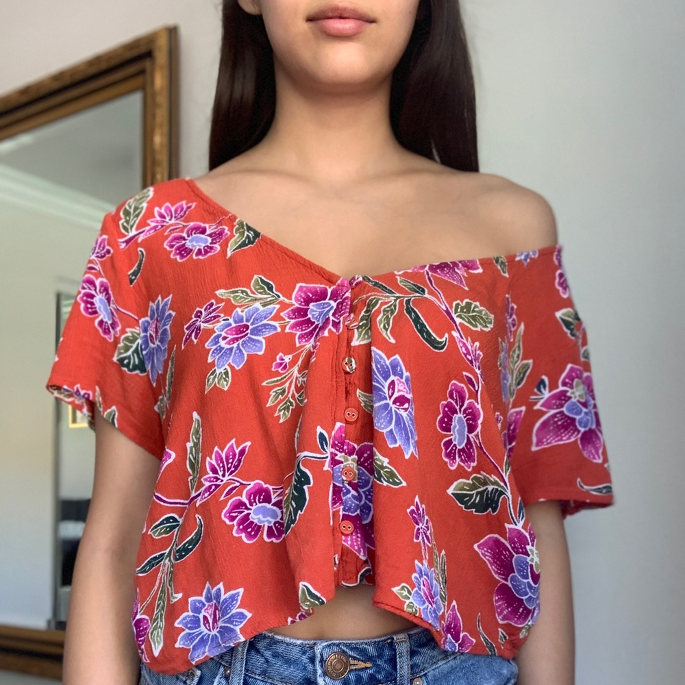 Alitalia print top
